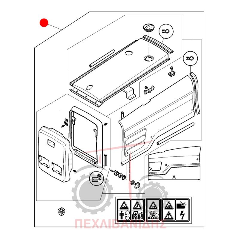 Σετ καπό Massey Ferguson 4245-4365