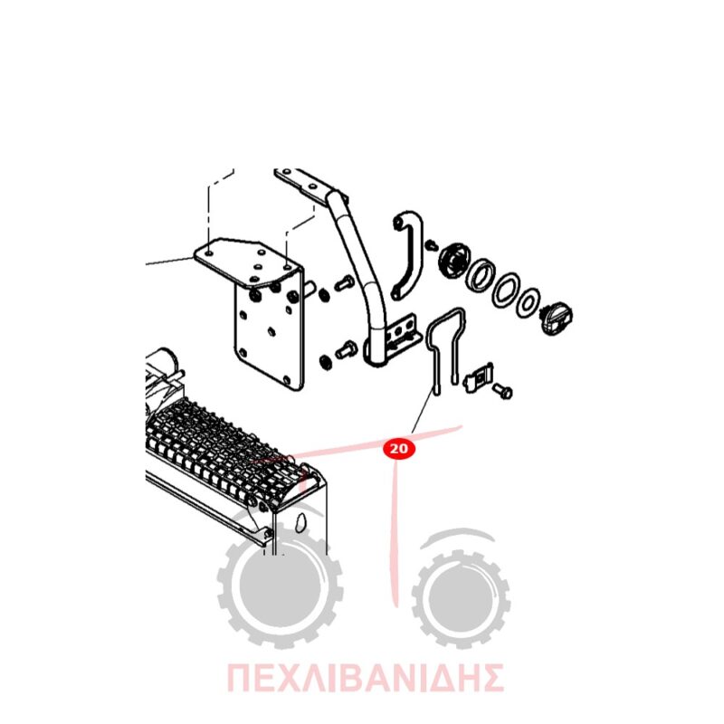 Ελατήριο συρμάτινο καπό Massey Ferguson 5400-6400-7495