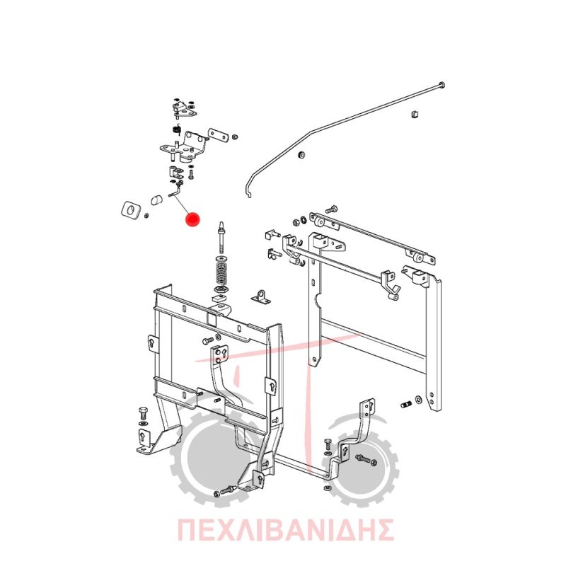 Λεβιεδάκι καπό Massey Ferguson 3315-3425-3435-3455 Λεβιεδάκι καπό Massey Ferguson 3315-3425-3435-3455