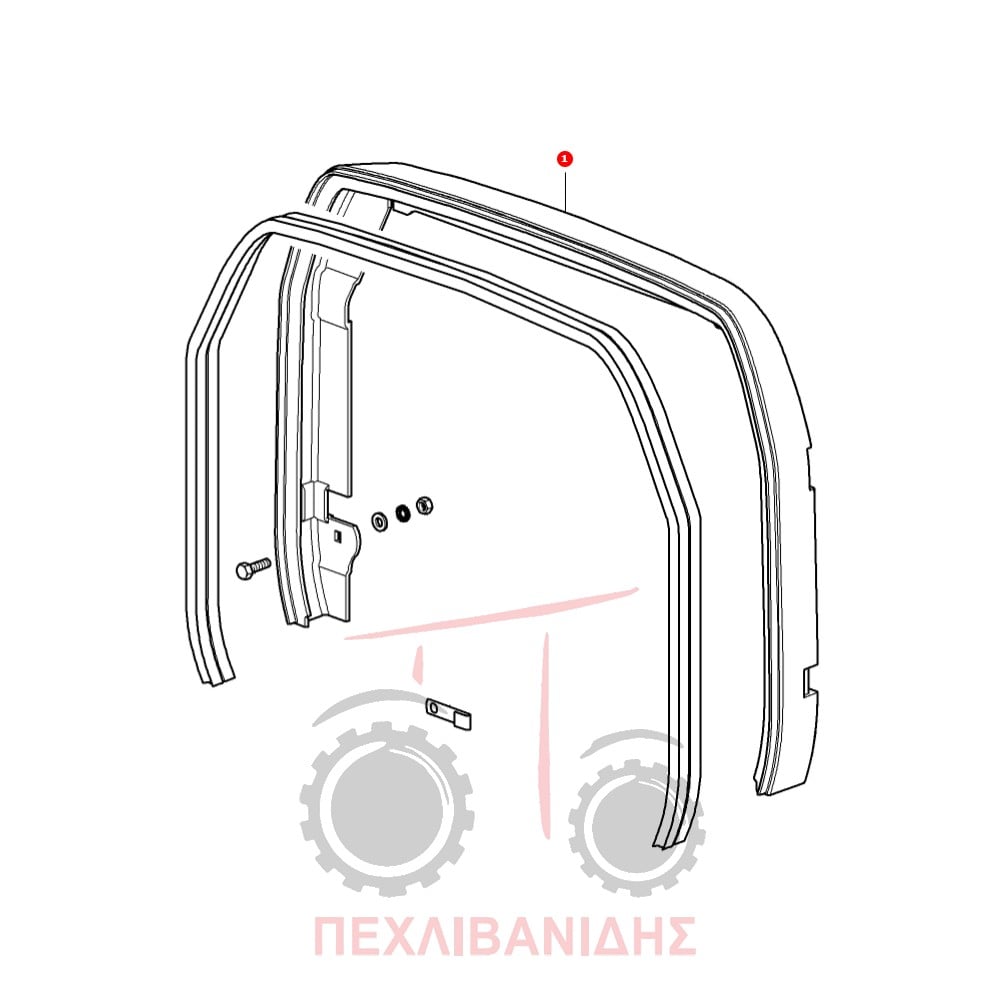 Πλαστικό καπό Massey Ferguson 3425-3435-3445-3455