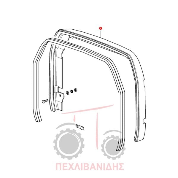 Πλαστικό καπό Massey Ferguson 3425-3435-3445-3455