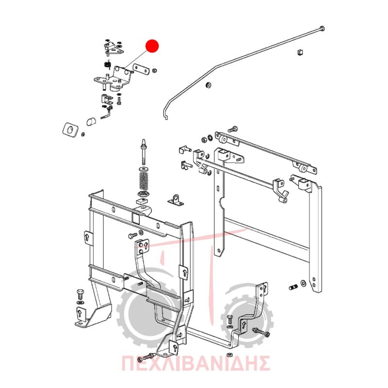 Βάση καπό Massey Ferguson 3300-3400