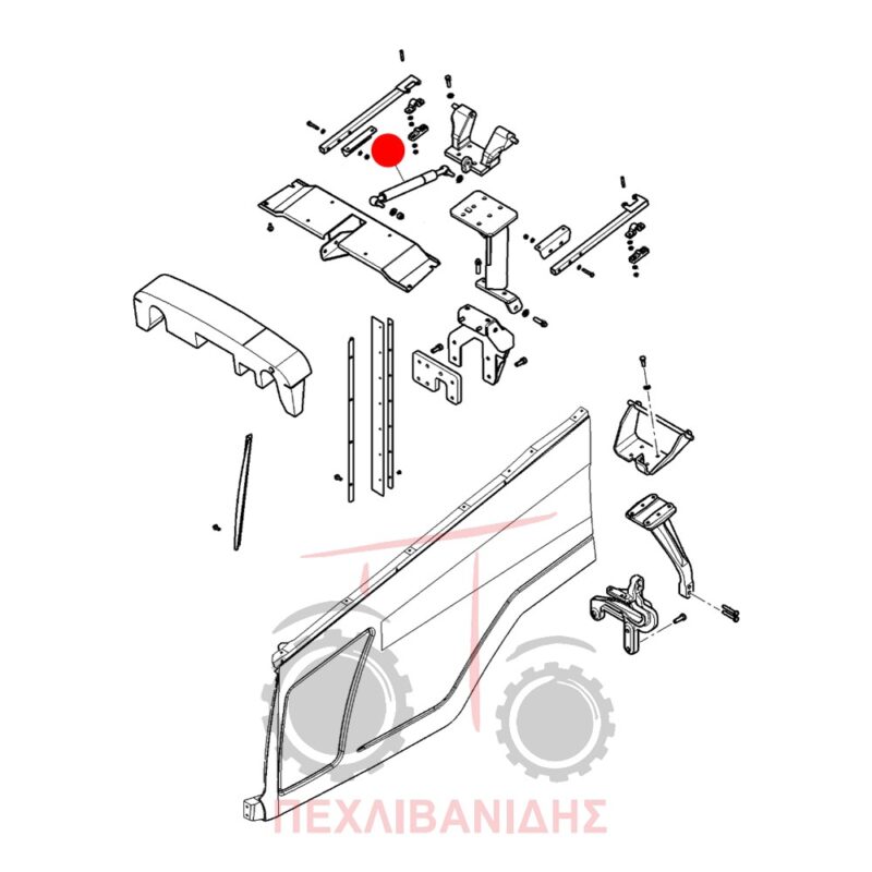 Μπουκάλα καπό Massey Ferguson 5400-6455-6460