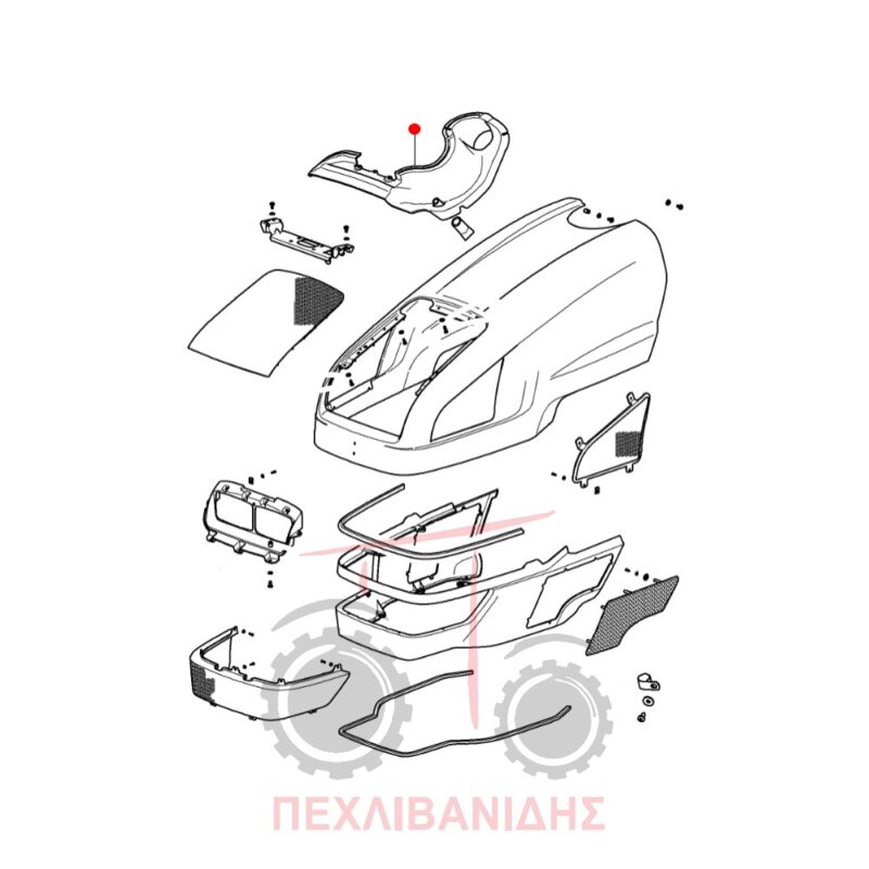 Δεξί πλαϊνό πλαστικό Massey Ferguson 2405-2410-2415 Δεξί πλαϊνό πλαστικό Massey Ferguson 2405-2410-2415