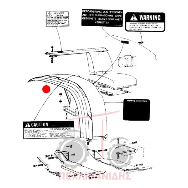 Προέκταση φτερού Massey Ferguson 154-174-194-374-394