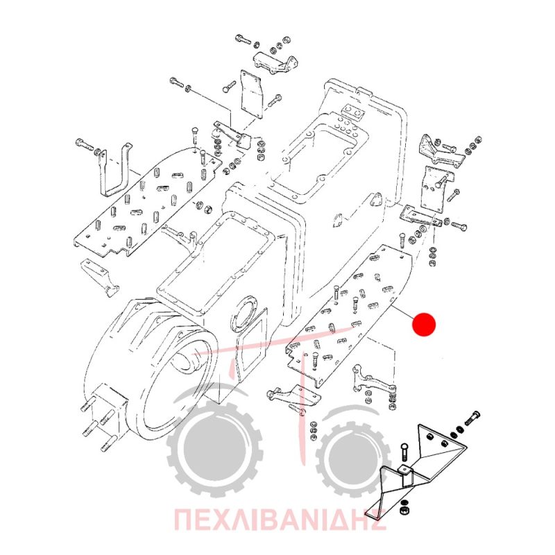 Δεξιά λάμα πατώματος Massey Ferguson 168-178-188-290-390