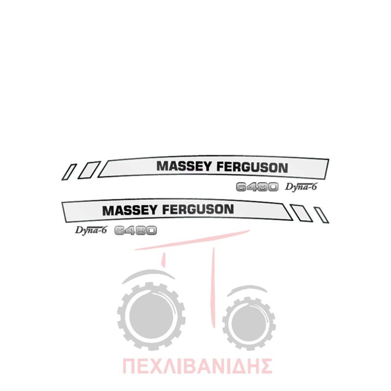 Ταινίες αυτοκόλλητα σετ 6480 Dyna 6 Massey Ferguson 6480