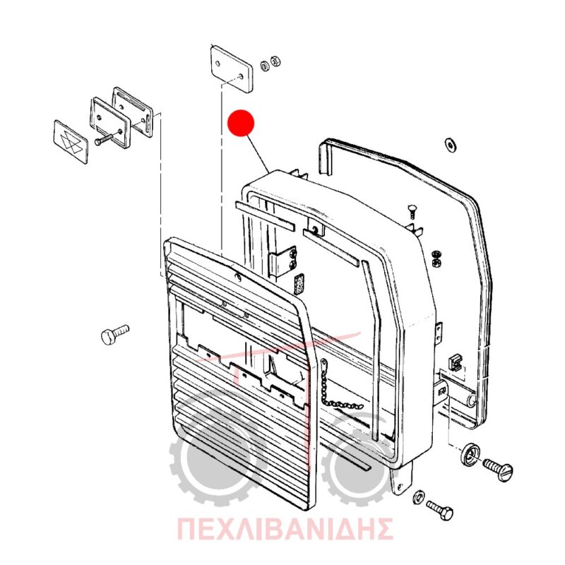 Βάση μάσκας Massey Ferguson 375-390-398-399