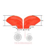 Φτερό στρόγγυλο σετ σετ Massey Ferguson 35-135-140-240 Φτερό στρόγγυλο σετ σετ Massey Ferguson 35-135-140-240