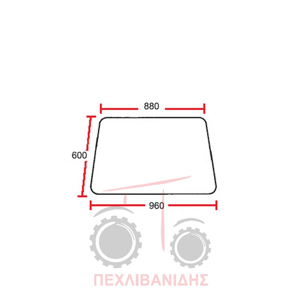 Πίσω παράθυρο Massey Ferguson 575-590-595