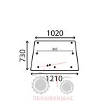 Τζάμι παραθύρου Massey Ferguson 1014-675-690-698-699 Τζάμι παραθύρου Massey Ferguson 1014-675-690-698-699