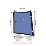 Τζάμι καμπίνας Massey Ferguson 6100-6200-6400-8100-8200 Τζάμι καμπίνας Massey Ferguson 6100-6200-6400-8100-8200