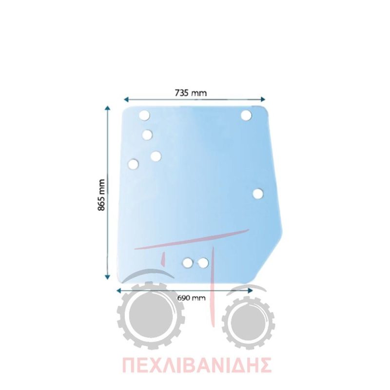Τζάμι καμπίνας Massey Ferguson 5400