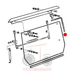 Πίσω τζάμι καμπίνας Massey Ferguson 265-290-298 Πίσω τζάμι καμπίνας Massey Ferguson 265-290-298