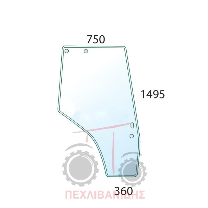Τζάμι πόρτας Massey Ferguson 4200-4300