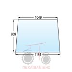 Μπροστά τζάμι καμπίνας Massey Ferguson 3080-3690 Μπροστά τζάμι καμπίνας Massey Ferguson 3080-3690