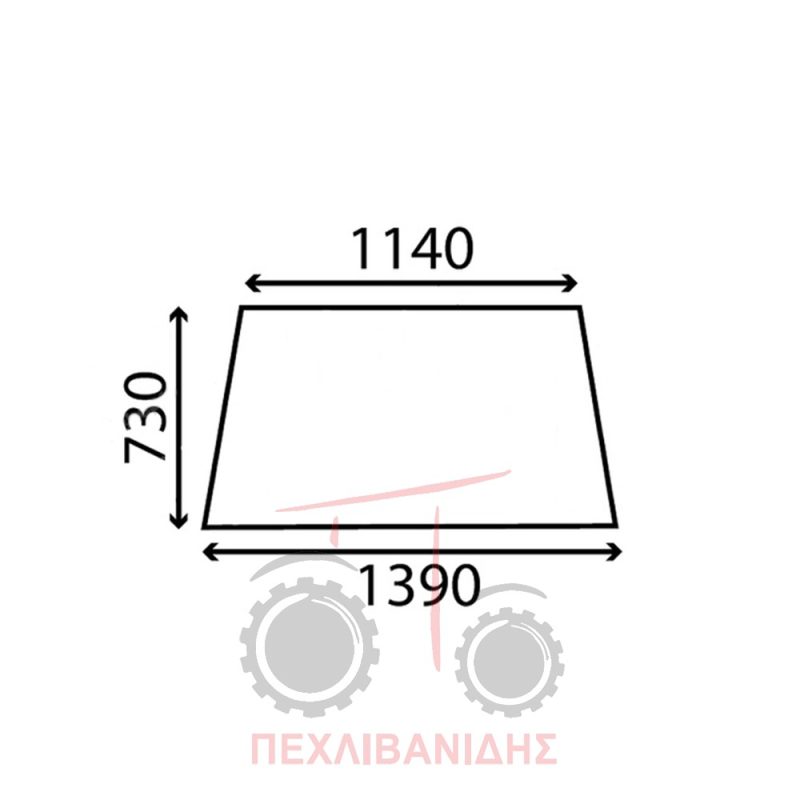 Τζάμι ανεμοθώρακα Landini 12500-14500