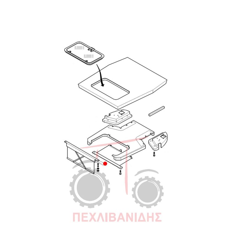Κουρτίνα εμπρός Massey Ferguson 4200-4300 Κουρτίνα εμπρός Massey Ferguson 4200-4300