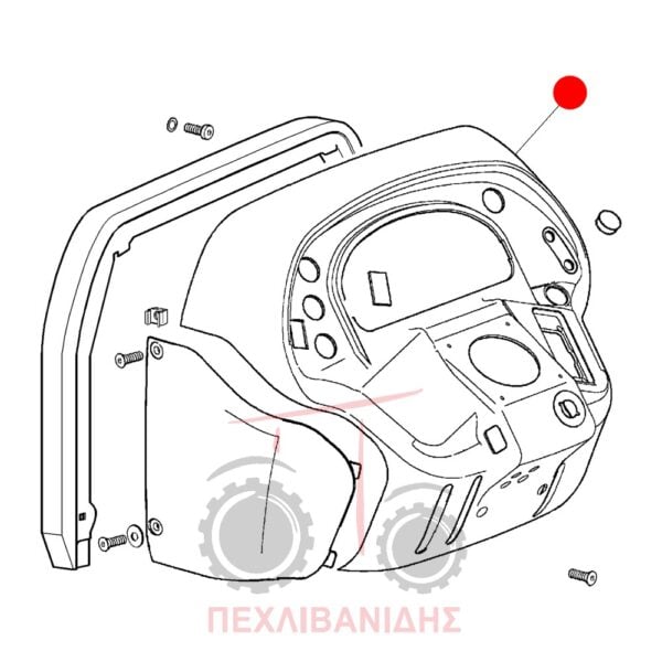 Πλαστικό κάλυμμα καντράν Massey Ferguson 3300-3400