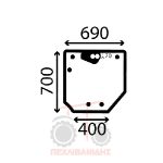 Tζάμι πίσω καμπίνας Massey Ferguson 3300-3400 Tζάμι πίσω καμπίνας Massey Ferguson 3300-3400