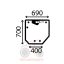 Tζάμι πίσω καμπίνας Massey Ferguson 3300-3400