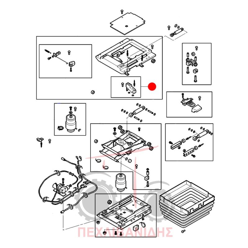 Ένδειξη καθίσματος Grammer Massey Ferguson 5400-6400-7400-8400 Ένδειξη καθίσματος Grammer Massey Ferguson 5400-6400-7400-8400