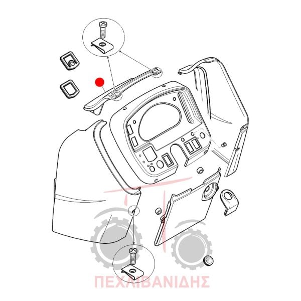 Πλαστικό ταμπλό Massey Ferguson 3625-3635-3645