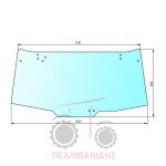 Τζάμι πίσω καμπίνας Massey Ferguson 8600 Τζάμι πίσω καμπίνας Massey Ferguson 8600