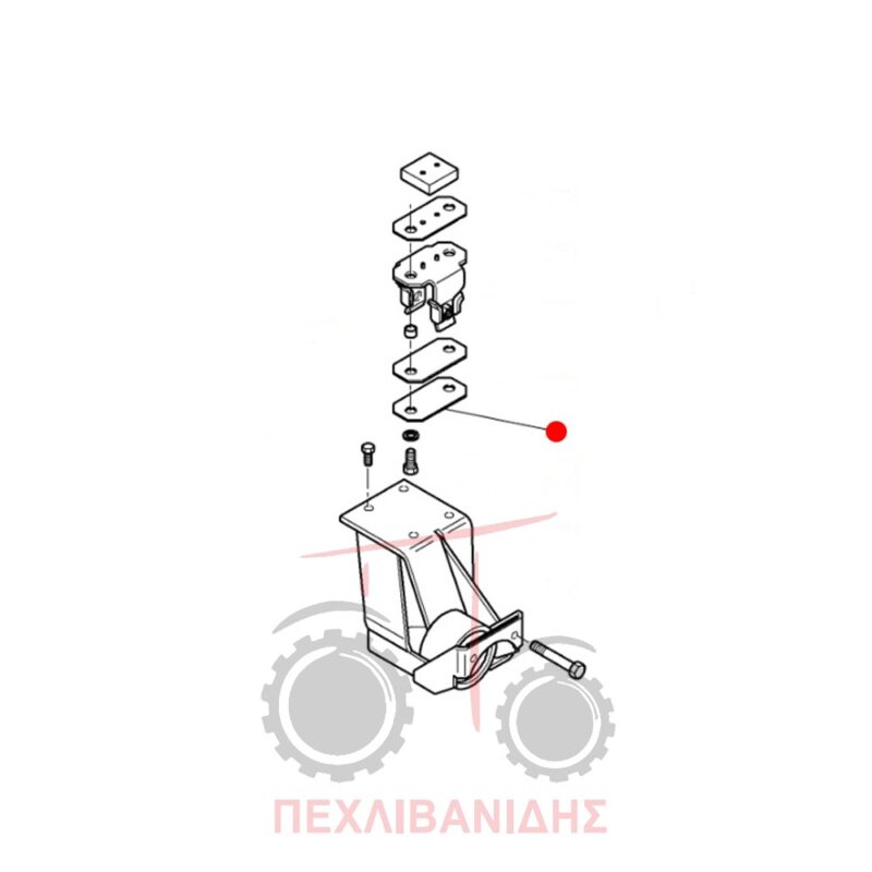 Λάμα βάσης καμπίνας Massey Ferguson 6400-7400-8400