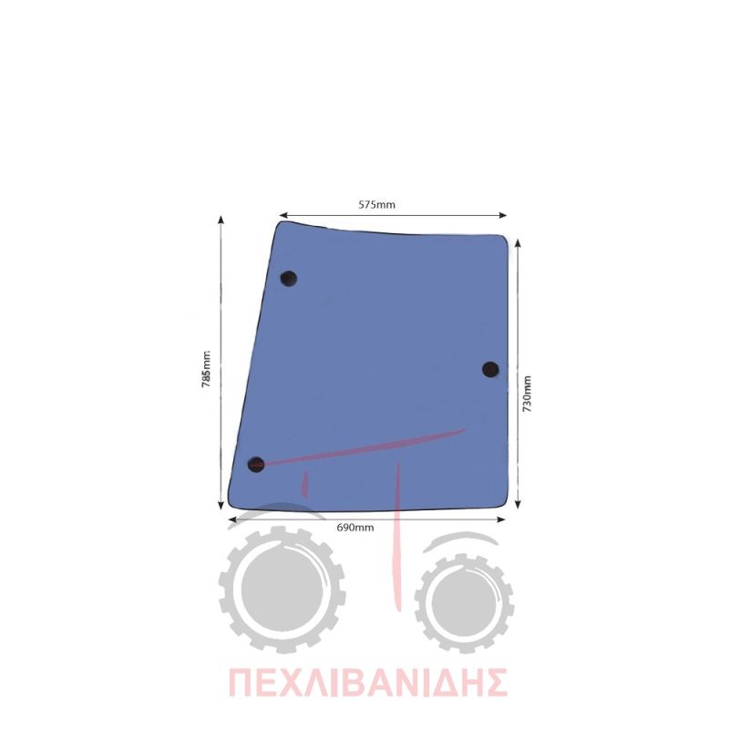 Τζάμι καμπίνας Massey Ferguson 4200-4300