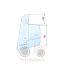 Τζάμι καμπίνας Massey Ferguson 4200-4300
