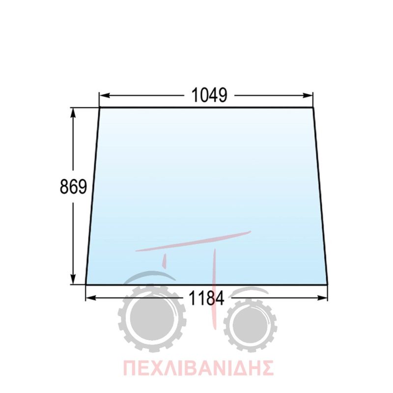 Μπροστά τζάμι καμπίνας Massey Ferguson 3080-3690