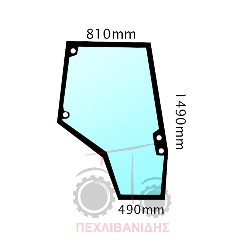 Τζάμι πόρτας Massey Ferguson 6400-7400-8400