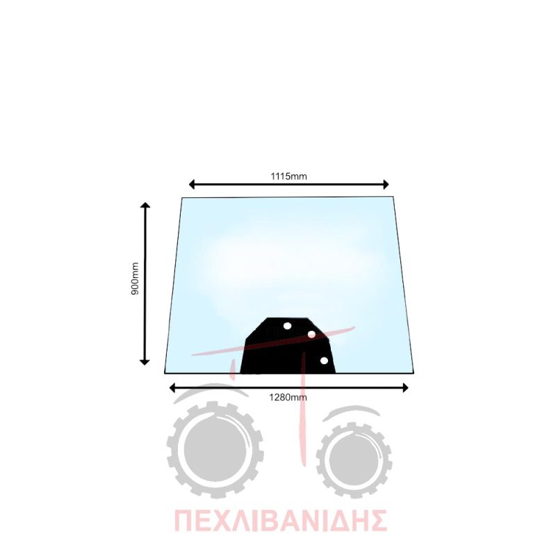 Μπροστά τζάμι καμπίνας Massey Ferguson 6400-7400-8400