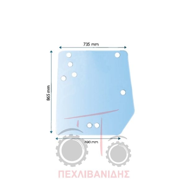 Τζάμι καμπίνας Massey Ferguson 5400