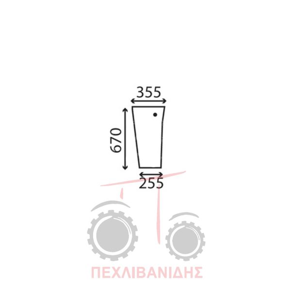 Τζάμι εμπρός Massey Ferguson 399-1006