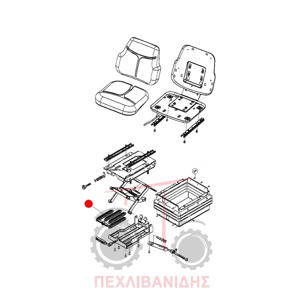 Ελατήριο καθίσματος Massey Ferguson 3300-3400