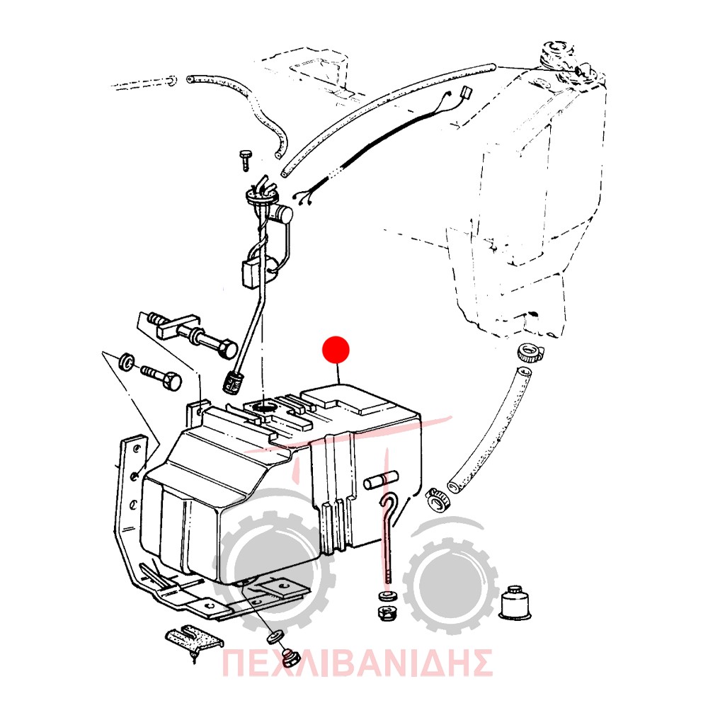 Ρεζερβουάρ βοηθητικού Landini 6880-7880-8880-9880