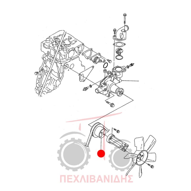 Τροχαλία υδραντλίας Yanmar Landini Mistral