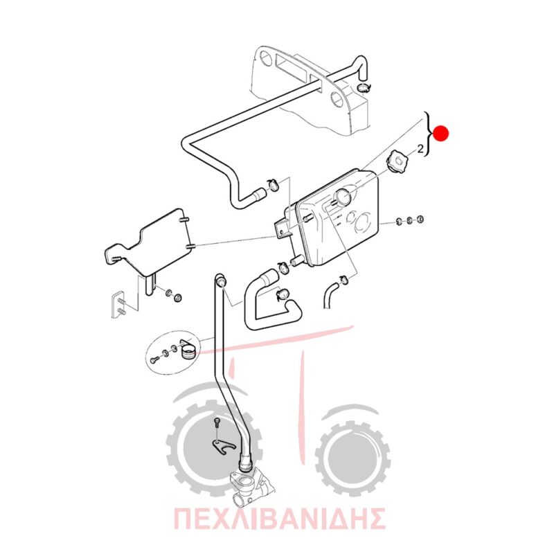 Δοχείο νερού Landini Powermaster-Powermax