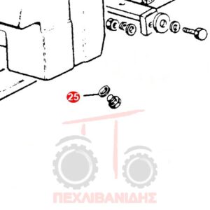 Λαστιχένια τάπα ρεζερβουάρ Massey Ferguson 154-174-184-374-394