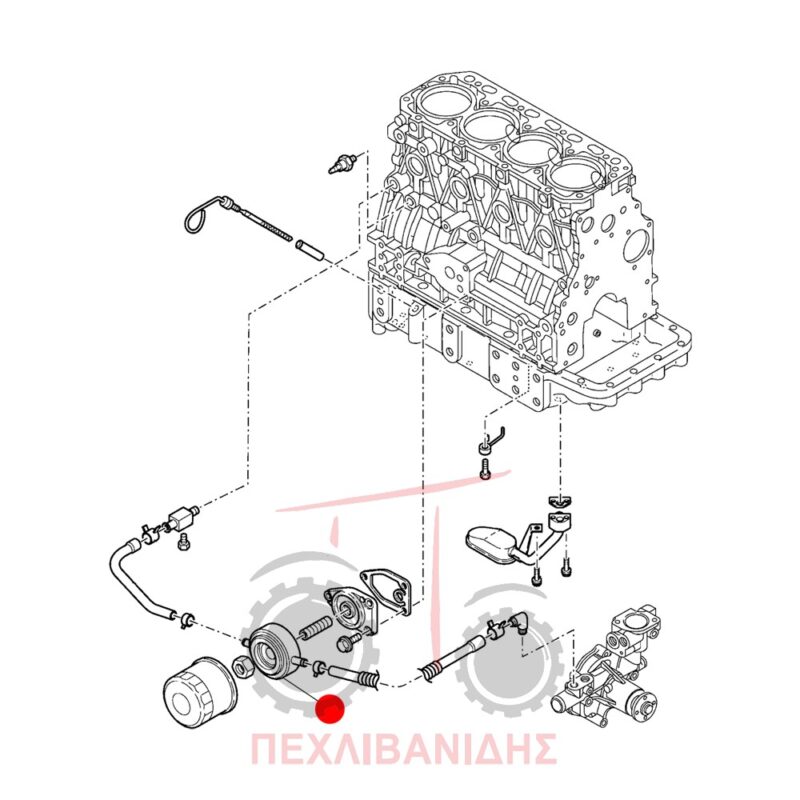 Ψυγείο λαδιού μηχανής Yanmar Landini Mistral 55