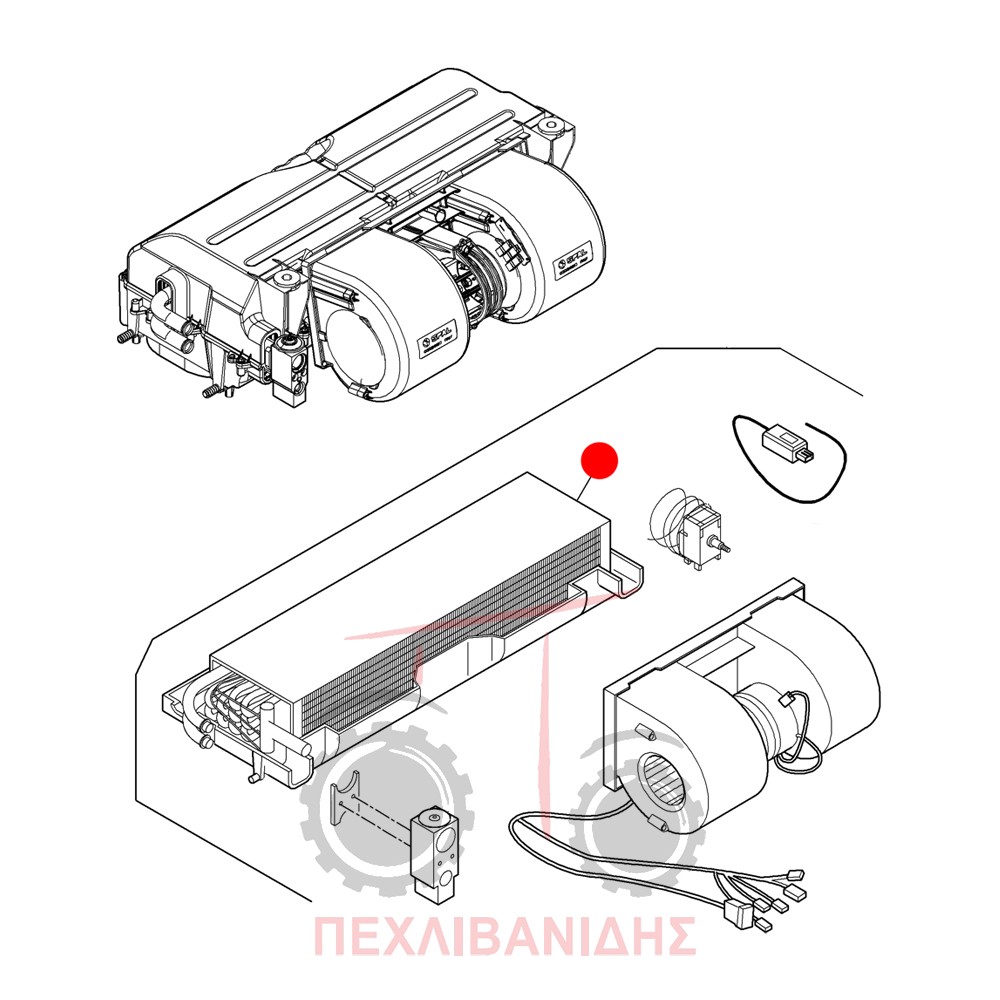 Εβαπορέτα καλοριφέρ - aircondition Landini Rex