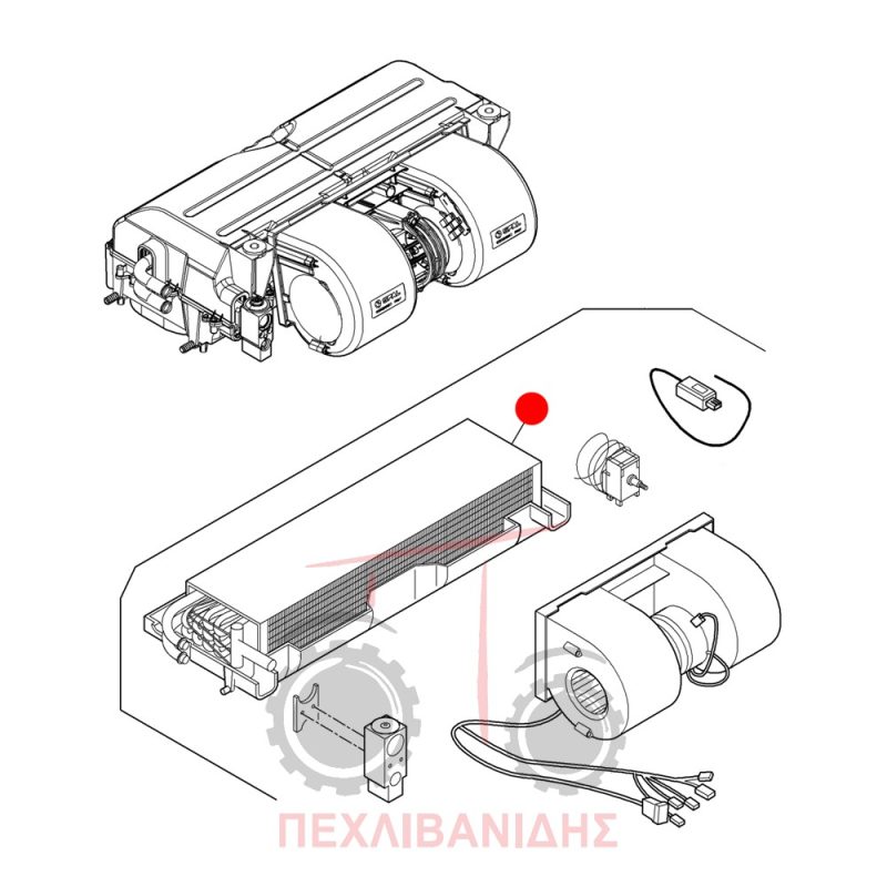 Εβαπορέτα καλοριφέρ - aircondition Landini Rex Εβαπορέτα καλοριφέρ - aircondition Landini Rex