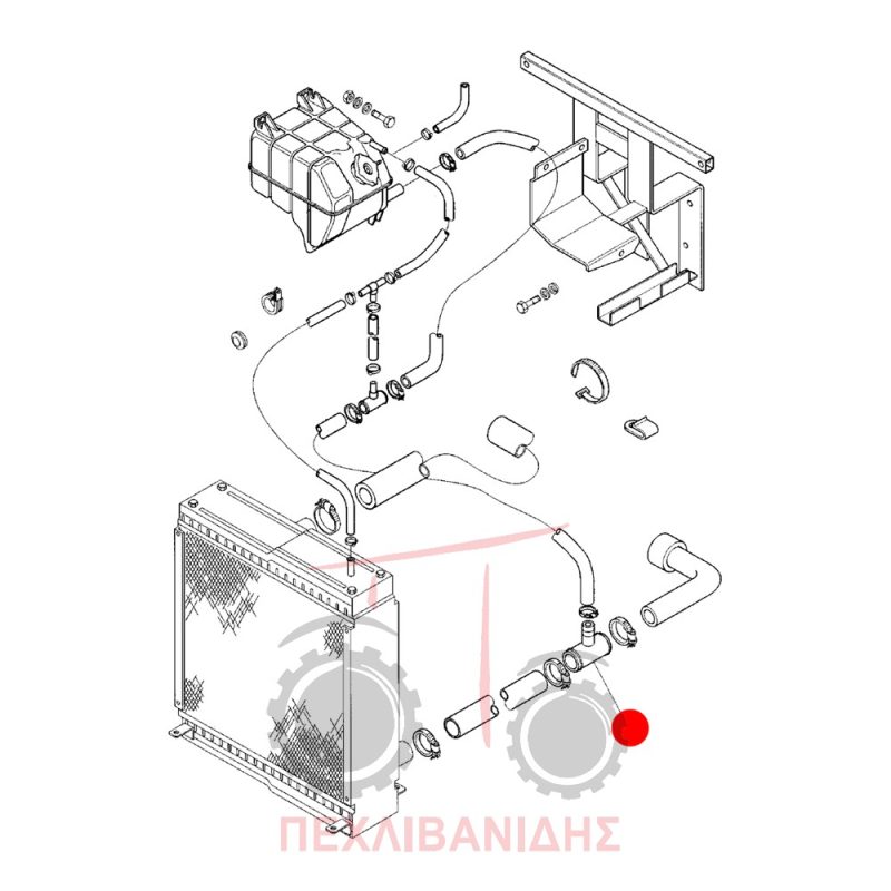 Σωλήνας νερού ταφ Landini Legent-Vision Σωλήνας νερού ταφ Landini Legent-Vision