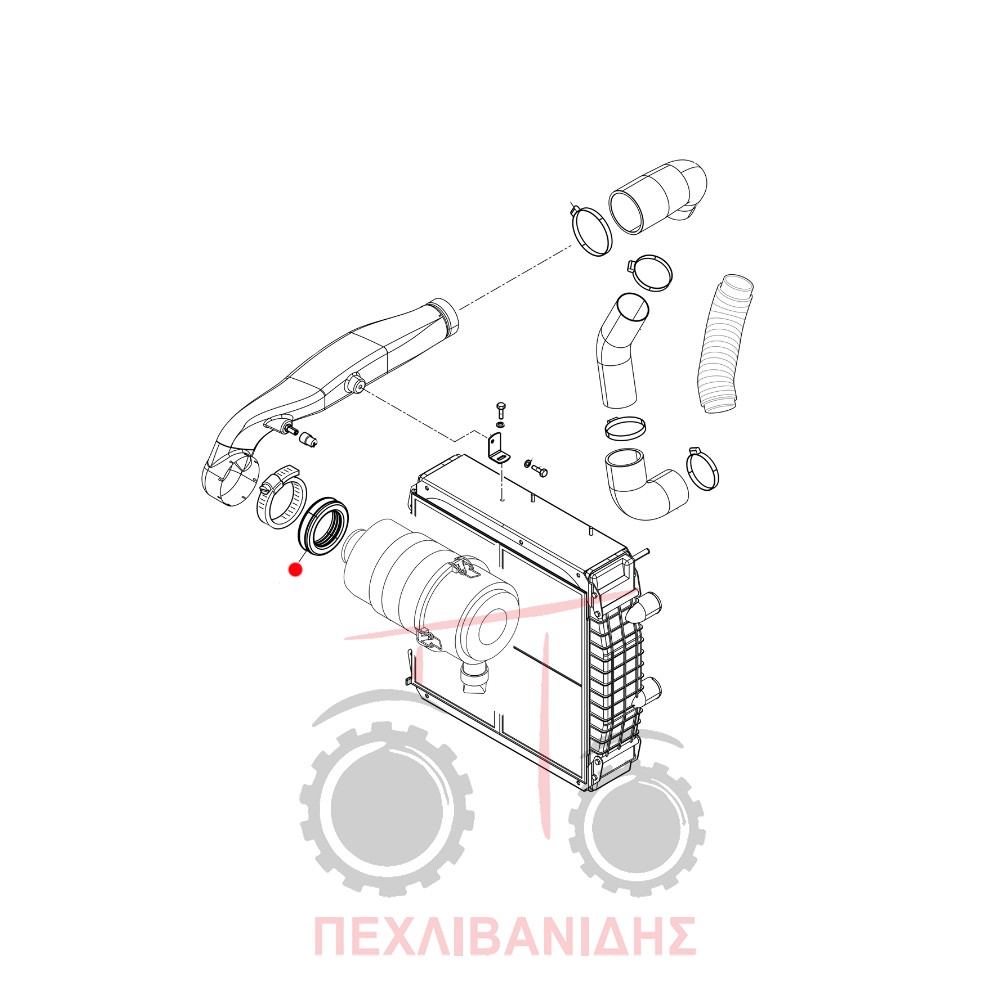 Δαχτυλίδι φίλτρου εισαγωγής αέρος Landini Legend 105-115