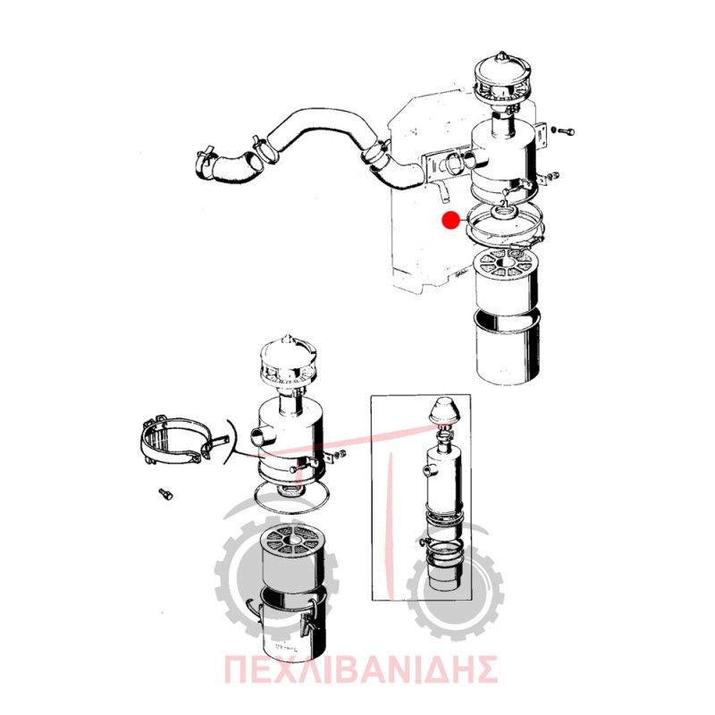 Λάστιχο φίλτρου αέρος - λαδιού Landini 5500-6500-7500-8500