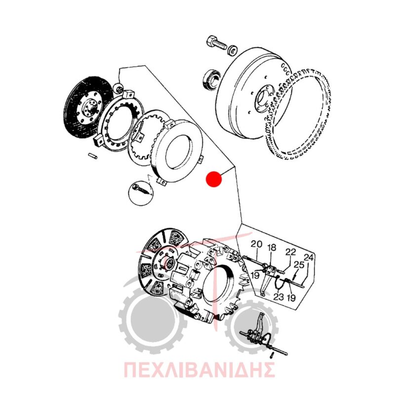 Σετ κοκοράκια PTO Landini 5860-8860-Advantage