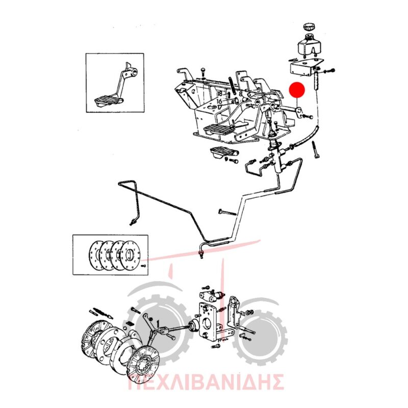 Πείρος πεντάλ αμπραγιάζ Landini Advantage-Frutteti