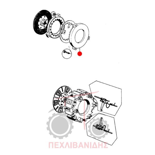 Πλάκα δίσκου κίνησης Landini 8830-5860